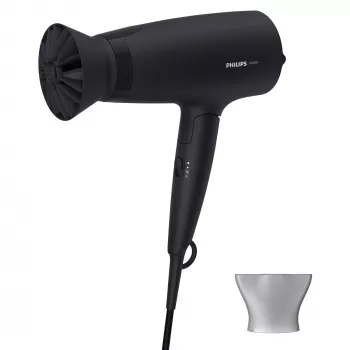 Hiustenkuivaaja Philips 3000 Series BHD308/10 — 1600 W, 3 lämpö- ja 3 nopeustasoa, taitettava kahva, ripustusrengas