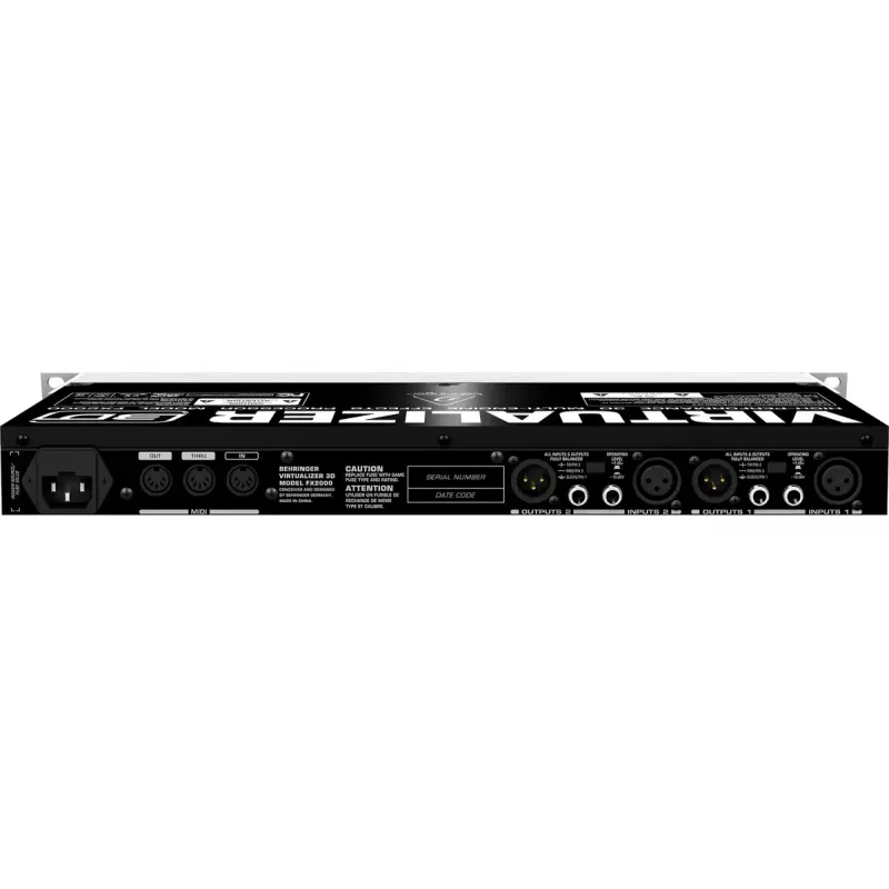 Efektiprosessori Behringer FX2000 44,5 mm leveys 483 mm syvyys 217 mm korkeus