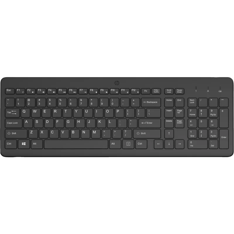 Langaton näppäimistö HP 225 Full-Size Mechanical QWERTY musta