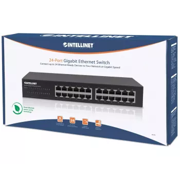 Gigabit Ethernet -kytkin Intellinet 24-porttia 561273