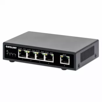 Intellinet 5-porttia Gigabit Ethernet PoE+ -kytkin 62W 4 PSE-porttia