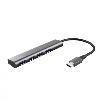 Trust Halyx USB 3.2 Gen 1 (3.1 Gen 1) Type-A 5 Mbit/s harmaa
