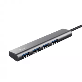Trust Halyx USB 3.2 Gen 1 (3.1 Gen 1) Type-A 5 Mbit/s harmaa