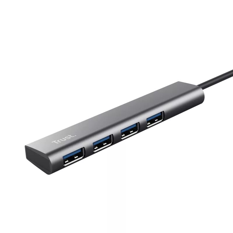 Trust Halyx USB 3.2 Gen 1 (3.1 Gen 1) Type-A 5 Mbit/s harmaa