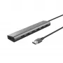 Trust Halyx 24967 7-porttinen USB-keskitin, USB 3.2 Gen 1, Type-A, 5000 Mbit/s, hopea