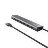 Trust Halyx 24967 7-porttinen USB-keskitin, USB 3.2 Gen 1, Type-A, 5000 Mbit/s, hopea