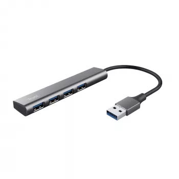 Trust Halyx USB 3.2 Gen 1 (3.1 Gen 1) Type-A 5 Mbit/s musta, harmaa