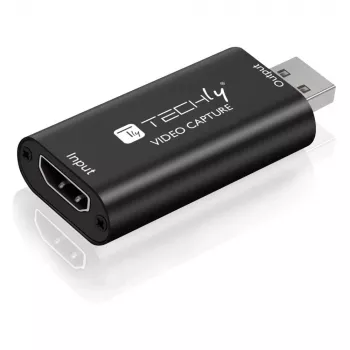 Videosignaalimuunnin TECHLY I-USB-VIDEO-1080TY — HDMI–USB Type-A, 1920×1080@60Hz, 12-bit, USB-käyttöinen