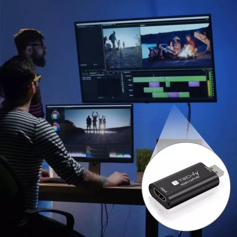Techly I-USB-VIDEO-1080TY HDMI–USB-videokaappauslaite, 1920x1080 (1080p)