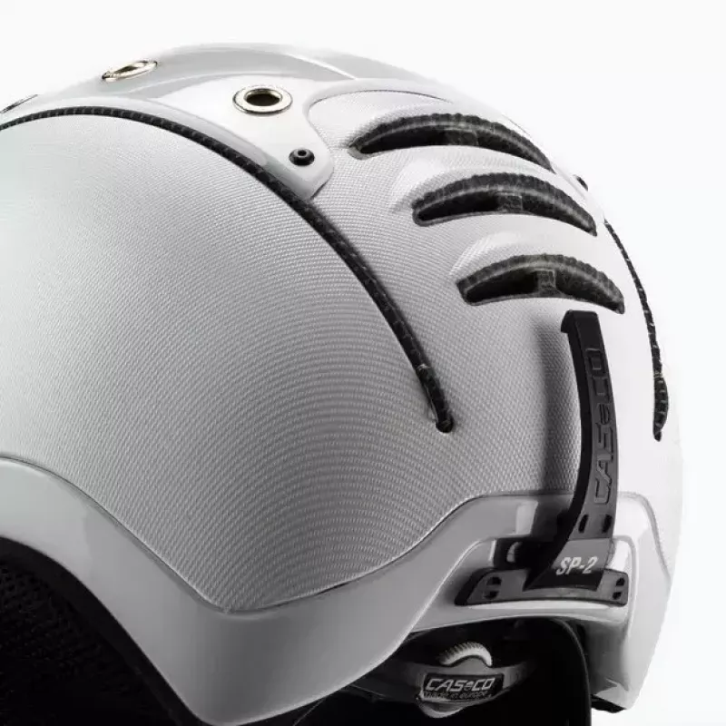 Laskettelukypärä Casco SP-2 Carbonic Visor valkoinen koko S (52-54 cm)