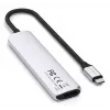 Satechi ST-P6SS USB Type-C -keskitin 10000 Mbit/s hopea