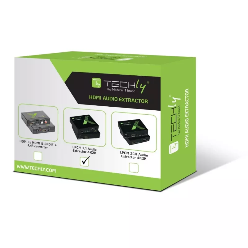 Techly audioerotin 7.1 LPCM HDMI 4K UHD 3D IDATA HDMI-EA74K