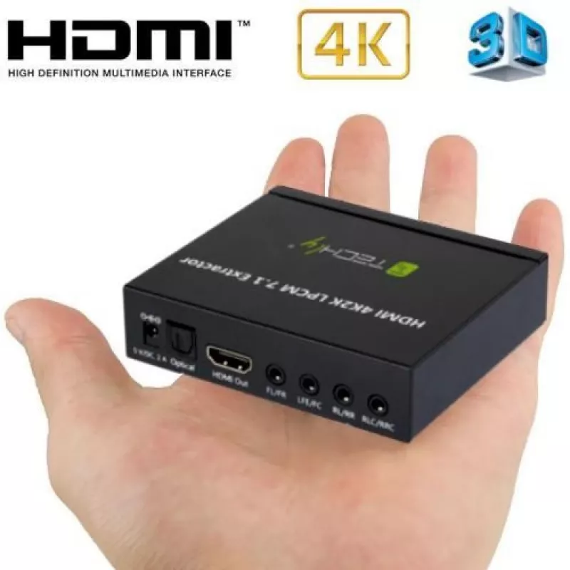 Techly audioerotin 7.1 LPCM HDMI 4K UHD 3D IDATA HDMI-EA74K