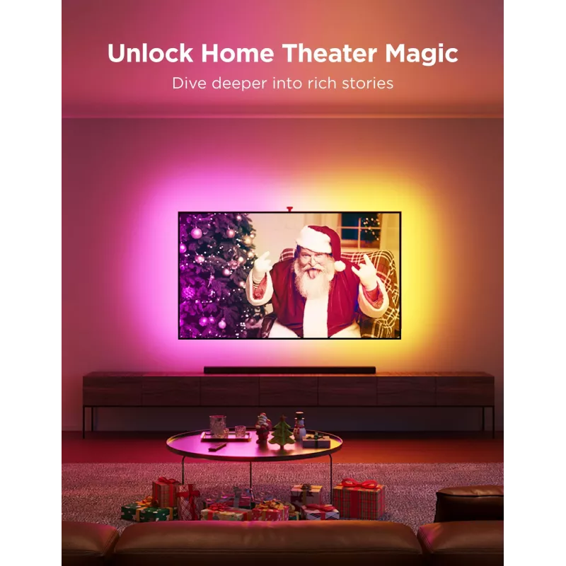 LED-valonauha Govee Envisual TV Backlight T2 kahdella kameralla 75–85 tuuman televisioille