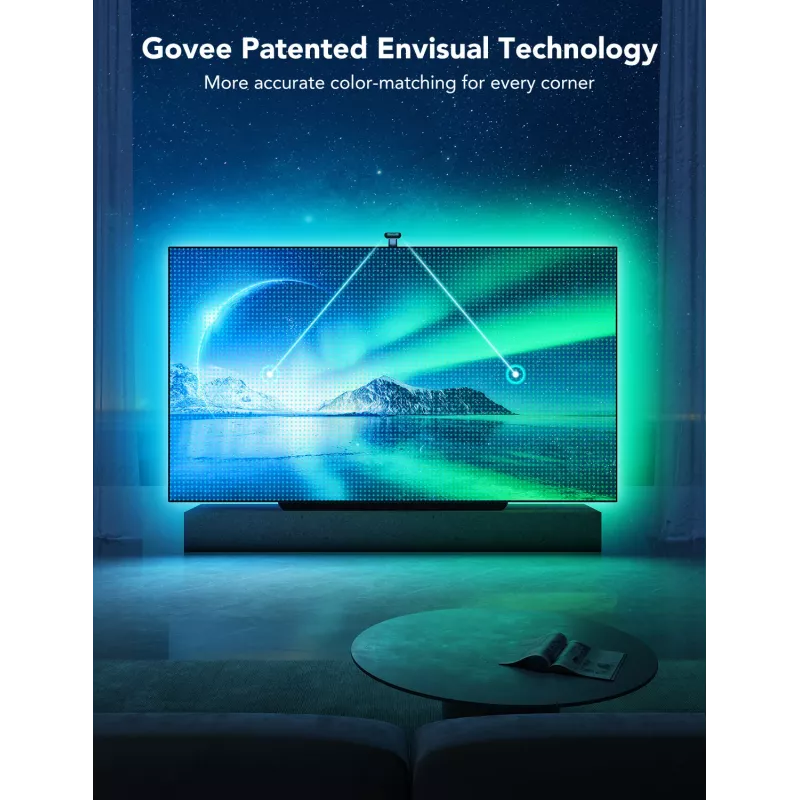 LED-valonauha Govee Envisual TV Backlight T2 kahdella kameralla 75–85 tuuman televisioille