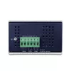 PLANET IGUP-2205AT teollinen mediamuunnin, 2-porttinen 100/1000X SFP – 2-porttinen 10/100/1000T, PoE 90 W, 12-48 V, metallinen, sininen
