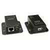 Lindy 50 m USB 2.0 Cat.6 -jatko, verkkolähetin ja -vastaanotin