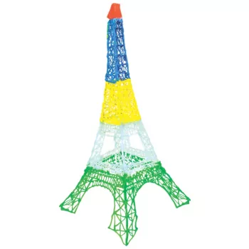 Filamenttitäydennyspakkaus 3DOODLER Start Eco Plastic Fire and Ice – 250 kpl, 2,5 mm, kompostoituva, oranssi/turkoosi/valkoinen/keltainen