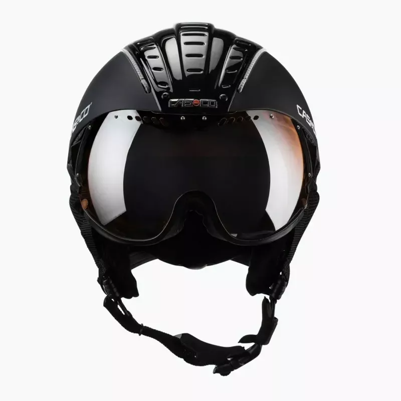 Lasketteluhelmä Casco SP-2 Carbonic Visor, koko M (55–57 cm), musta