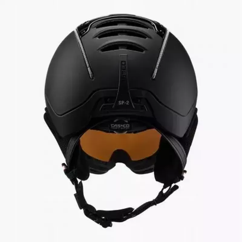 Lasketteluhelmä Casco SP-2 Carbonic Visor, koko M (55–57 cm), musta