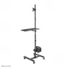 Neomounts FPMA-MOBILE1700 liikuteltava työasema, 10-32 tuumaa (25,4-81,3 cm), enintään 8 kg, VESA 75x75-100x100, korkeus 94-175 cm, teräs, musta
