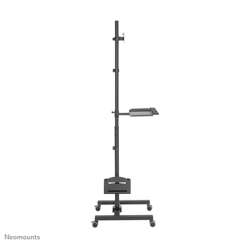 Neomounts FPMA-MOBILE1700 liikuteltava työasema, 10-32 tuumaa (25,4-81,3 cm), enintään 8 kg, VESA 75x75-100x100, korkeus 94-175 cm, teräs, musta