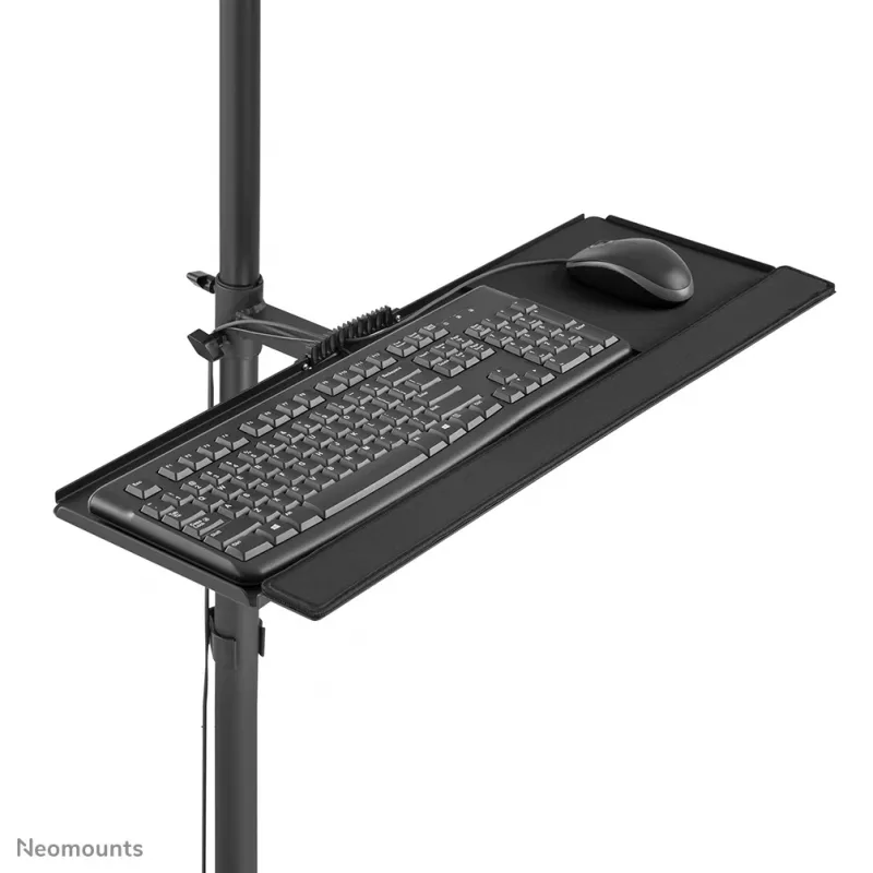 Neomounts FPMA-MOBILE1700 liikuteltava työasema, 10-32 tuumaa (25,4-81,3 cm), enintään 8 kg, VESA 75x75-100x100, korkeus 94-175 cm, teräs, musta