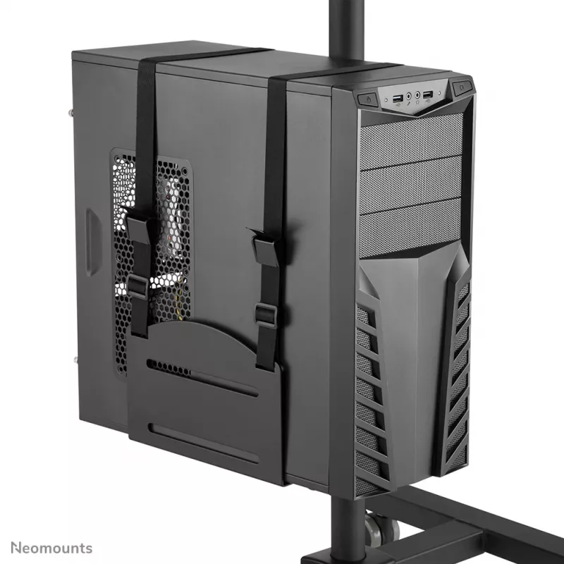 Neomounts FPMA-MOBILE1700 liikuteltava työasema, 10-32 tuumaa (25,4-81,3 cm), enintään 8 kg, VESA 75x75-100x100, korkeus 94-175 cm, teräs, musta