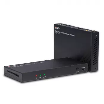 HDMI-jatkosarja lähetin & vastaanotin Lindy 100 m Cat.6 4K60 audio IR RS-232