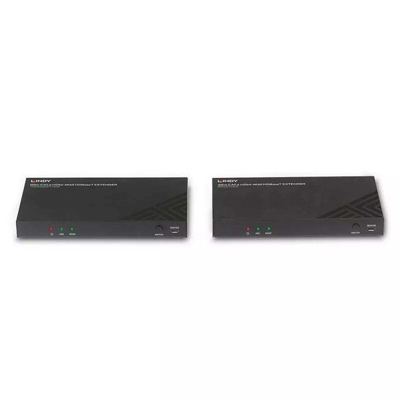 HDMI-jatkosarja lähetin & vastaanotin Lindy 100 m Cat.6 4K60 audio IR RS-232