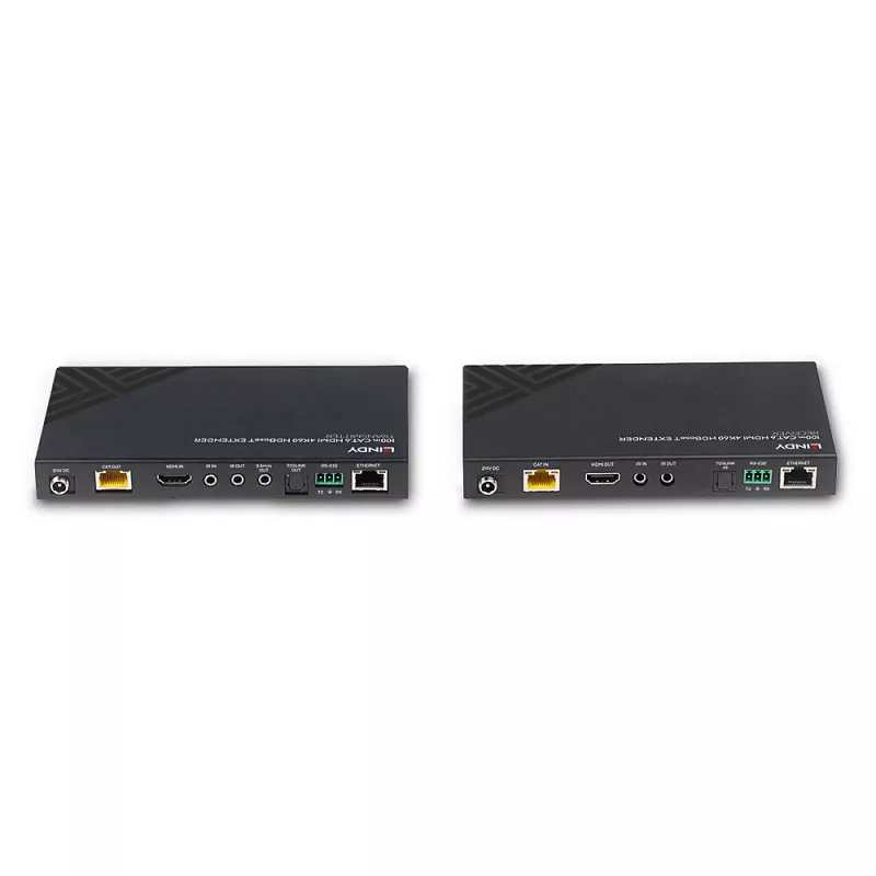 HDMI-jatkosarja lähetin & vastaanotin Lindy 100 m Cat.6 4K60 audio IR RS-232