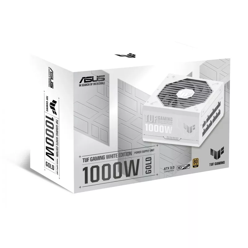 ASUS TUF Gaming 1000W Gold White Edition -virtalähde 20+4 pin ATX ATX