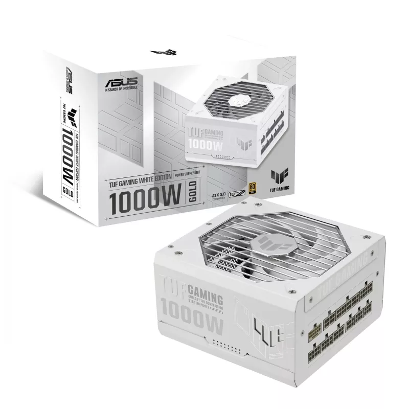 ASUS TUF Gaming 1000W Gold White Edition -virtalähde 20+4 pin ATX ATX