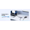 UGREEN Revodok CM511 5-in-1 USB-C-keskitin (15596), 3 x USB-A, 4K HDMI, USB-C PD 100 W, harmaa