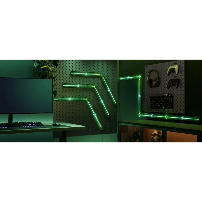 Älykäs seinävalo Govee Gaming Wall Lights (4+1) – WLAN/Bluetooth, monivärinen, 4 kpl, 370×45×30 mm