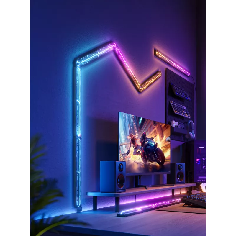 Älykäs seinävalo Govee Gaming Wall Lights (4+1) – WLAN/Bluetooth, monivärinen, 4 kpl, 370×45×30 mm