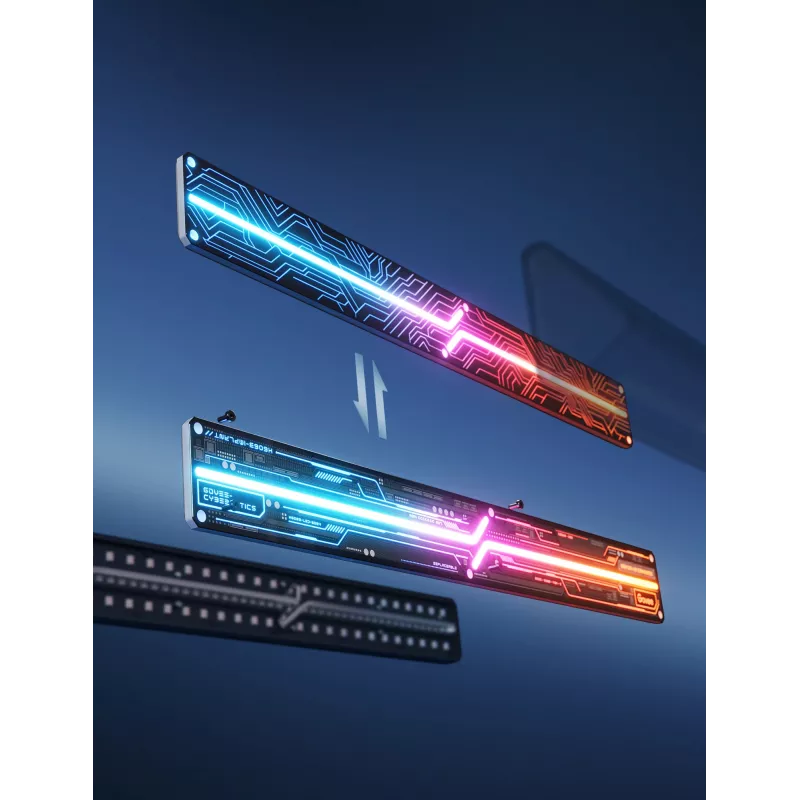 Älykäs seinävalo Govee Gaming Wall Lights (4+1) – WLAN/Bluetooth, monivärinen, 4 kpl, 370×45×30 mm