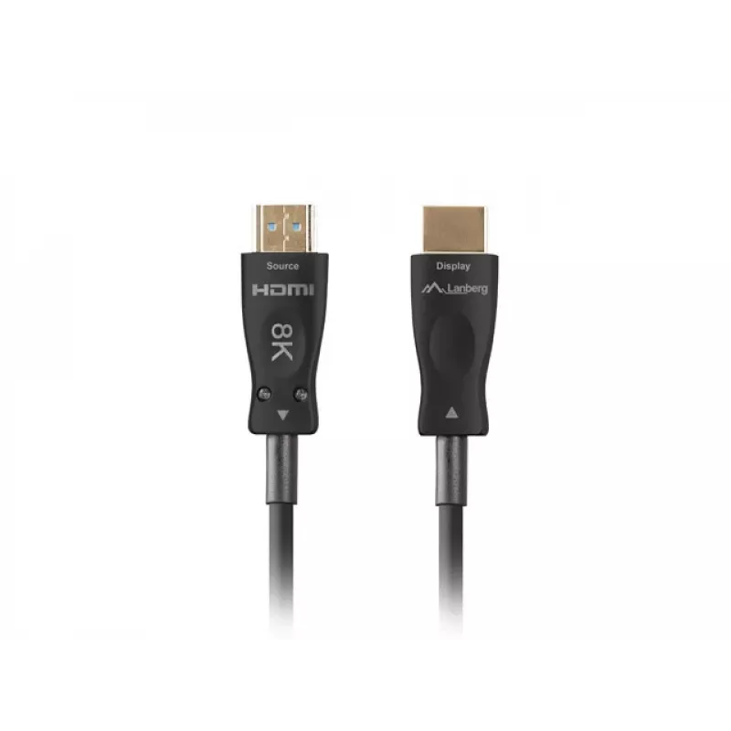 HDMI-kaapeli Lanberg CA-HDMI-30FB-0500-BK 50 m HDMI Type-A 2.1 48 Gbit/s musta