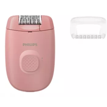 Epilaattori Philips BRE227/00 johdollinen pinkki — hierontatoiminto, verkkovirta, puhdistusharja mukana