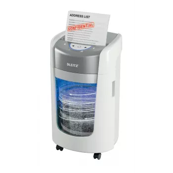 Leitz IQ OptiMax Home Office 225 mikrosilppuri turvataso P5 15 L – valkoinen