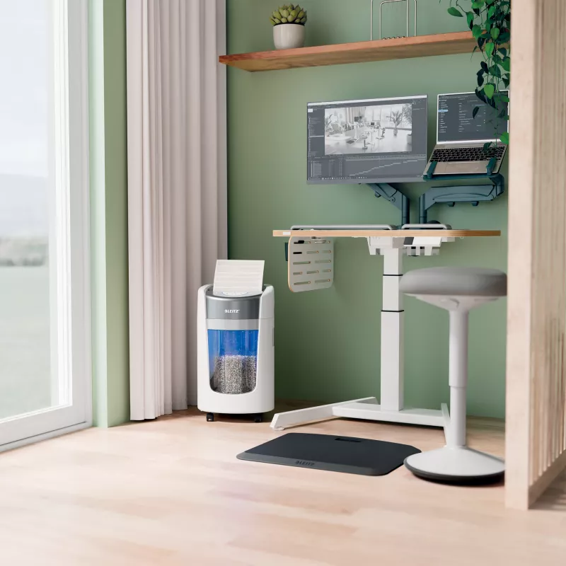 Leitz IQ OptiMax Home Office 225 mikrosilppuri turvataso P5 15 L – valkoinen