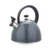 Maestro MR-1302-harmaa sähkövesikattila 2,5 l ruostumaton teräs, harmaa kotelo, pilli, viileänä pysyvä kahva