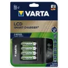VARTA LCD Smart Charger+ ja 4 AA-paristoa 2100 mAh