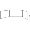 Rantatuulensuoja Easy Camp 120330 harmaa polyesteri 5000mm x 1400mm