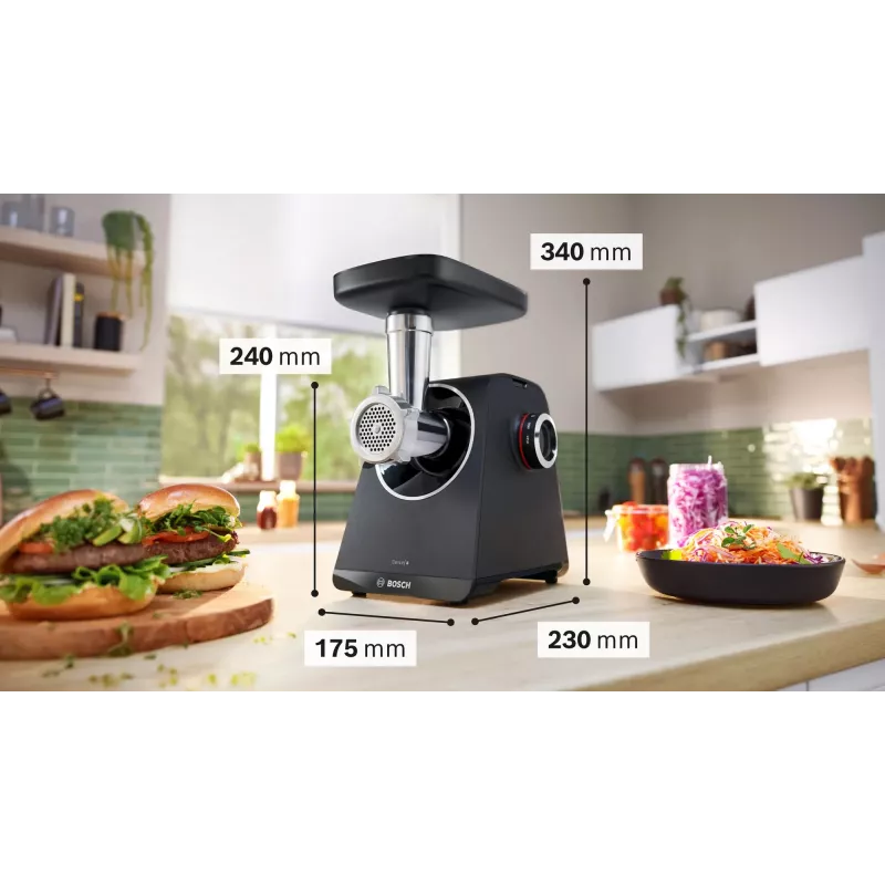 Lihamylly Bosch Serie 4 MFWS450B 500 W, 2,5 kg/min, 2 nopeutta, musta