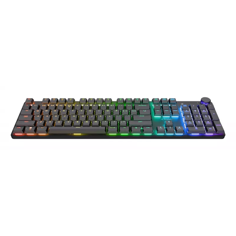 Trust GXT 868 Torix näppäimistö pelikäyttöön USB + RF langaton + Bluetooth QWERTY US English musta