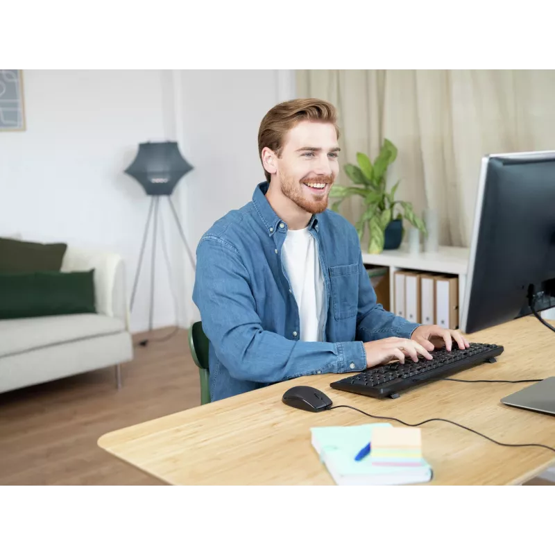 Trust Primo näppäimistö, hiiri sisältyy, yleispätevä, USB, QWERTY, US-englanti, musta