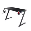 Suorakaiteen muotoinen pöytä TRUST GXT 709 LUMINUS musta 1200x600x740 mm