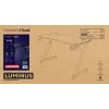 Suorakaiteen muotoinen pöytä TRUST GXT 709 LUMINUS musta 1200x600x740 mm