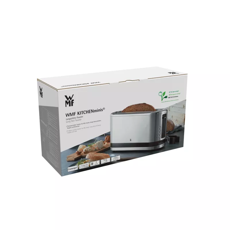 WMF 0414120011 pitkärakoinen leivänpaahdin, 900 W, ruostumaton teräs